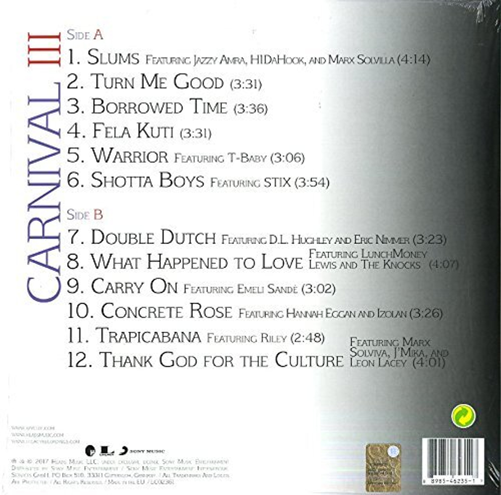 Wyclef Jean — Carnival III:The Fall And Rise Of A Refugee (LP)