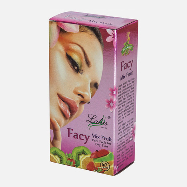 Маска-убтан для лица Lalas Facy Mix Fruits для сухой увядающей кожи Смесь фруктов 50 гр.