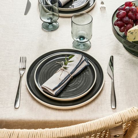 Скатерть IKEA OMBONAD (ОМБОНАД), Серый, 150х250 см