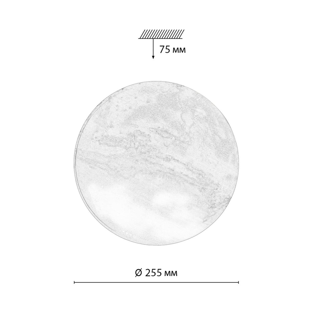7725/AL PALE SN 120 Светильник пластик/мульти LED 18Вт 4000К D255 IP43 MARS