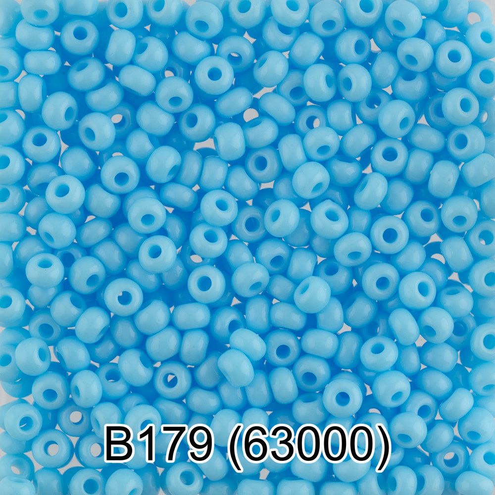Бисер Gamma 10/0 (2.3 мм), 50 г, B179 св.голубой, 63000, круглый 2