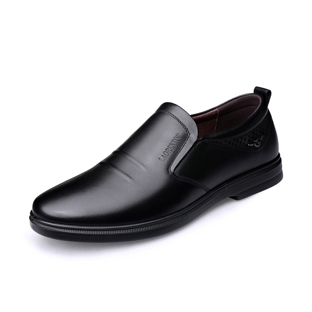 LAORENTOU Top Grain Cow Leather Casual Leather Shoes Men"s
