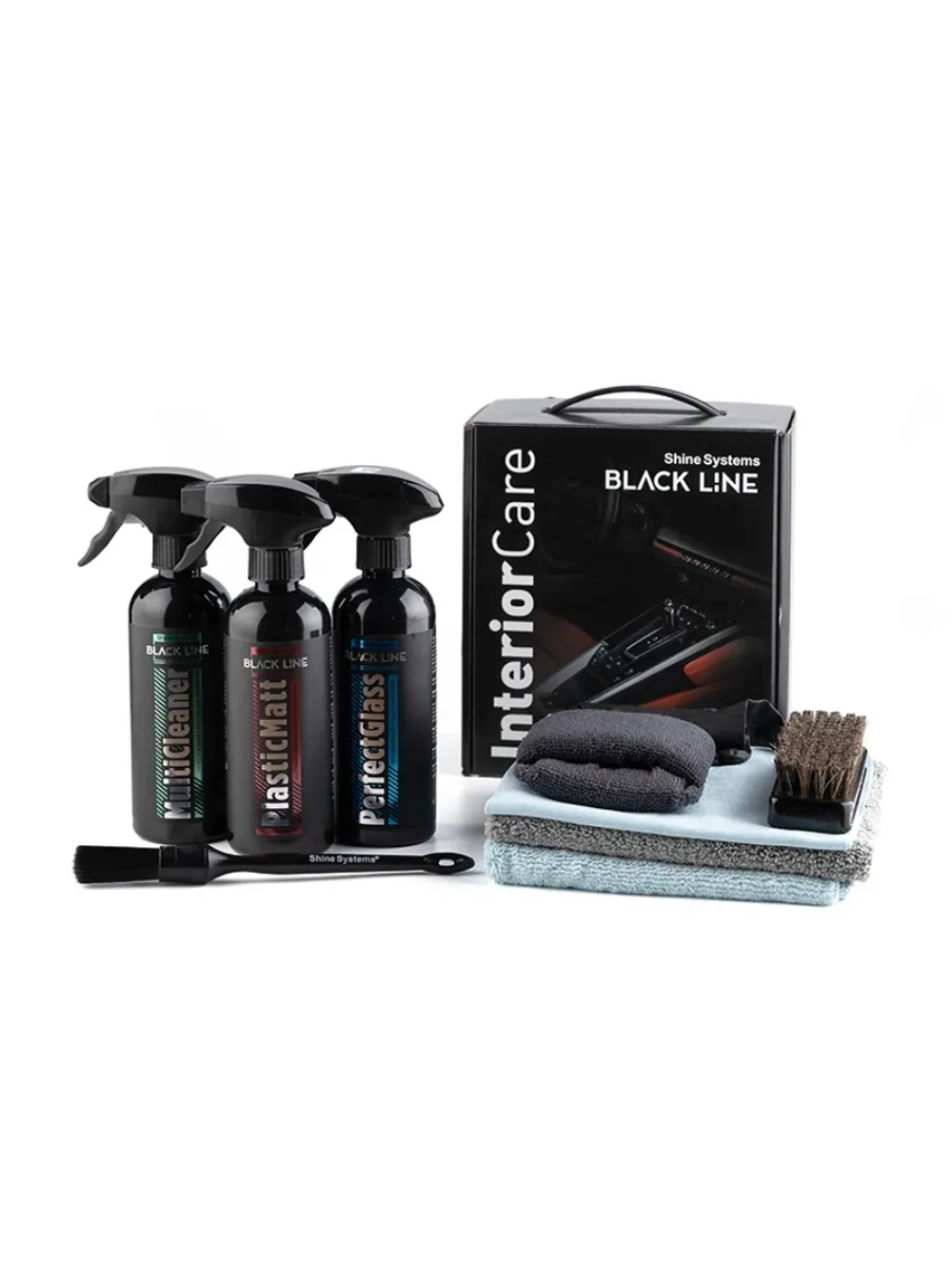 Shine Systems Black Line InteriorCare Kit - набор для ухода за интерьером