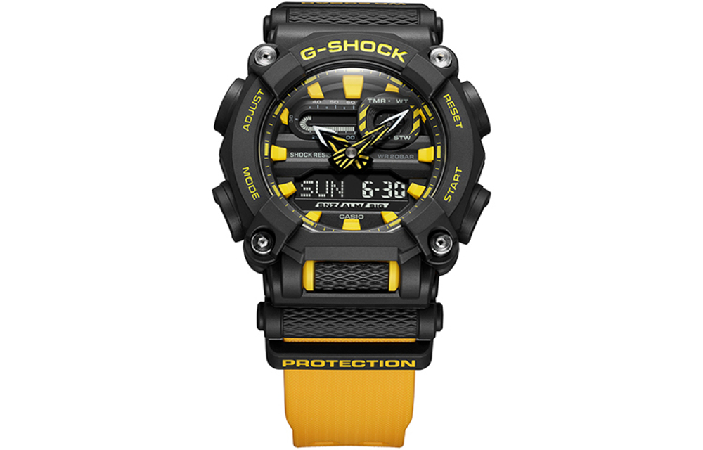 CASIO Men Liquid Crystal/Analog Dual Display Series Black Watch GA-900A-1A9