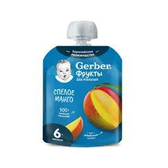 Пюре Gerber Манго с 6 мес 90 г