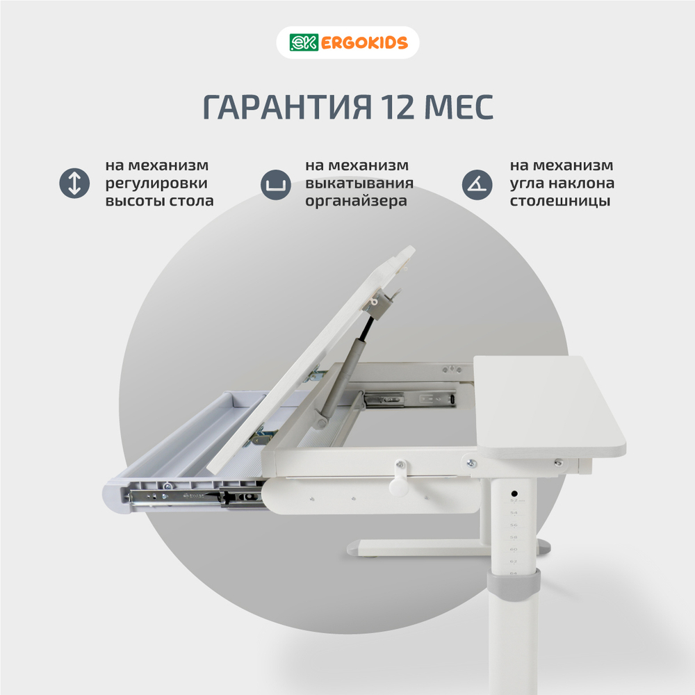 Растущая парта Ergokids Compas ТН-308