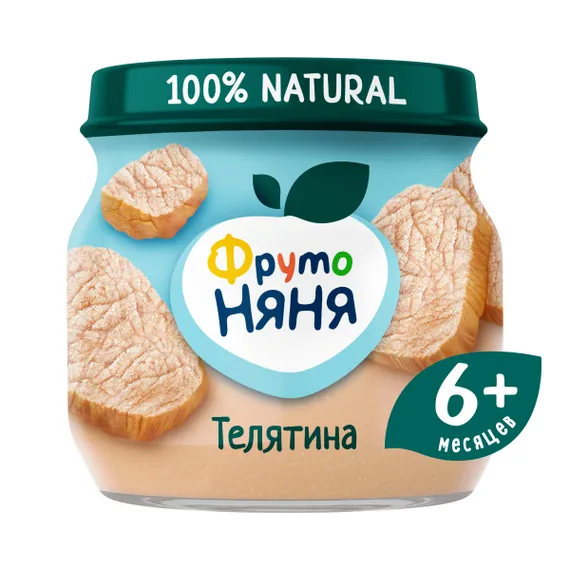 Пюре ФрутоНяня Телятина с 6 мес 80 г