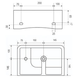 Рукомойник AVS Грэйс 37x25 R капучино 813-0226-37R-MC