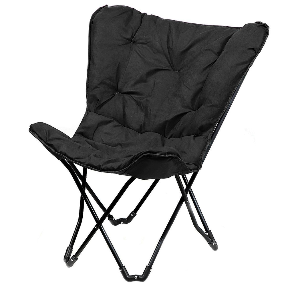 Кресло складное 70х70х92.5 см, Элит, черное, 100 кг, YTMC007B-black