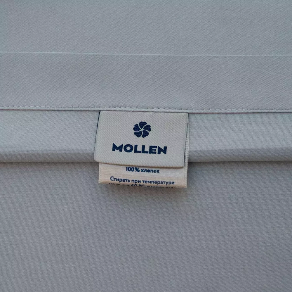 Постельное белье семейное Mollen светло-серое