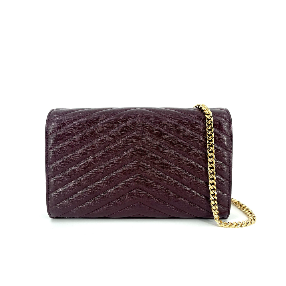 Saint Laurent Cassandre Envelope Chain Wallet