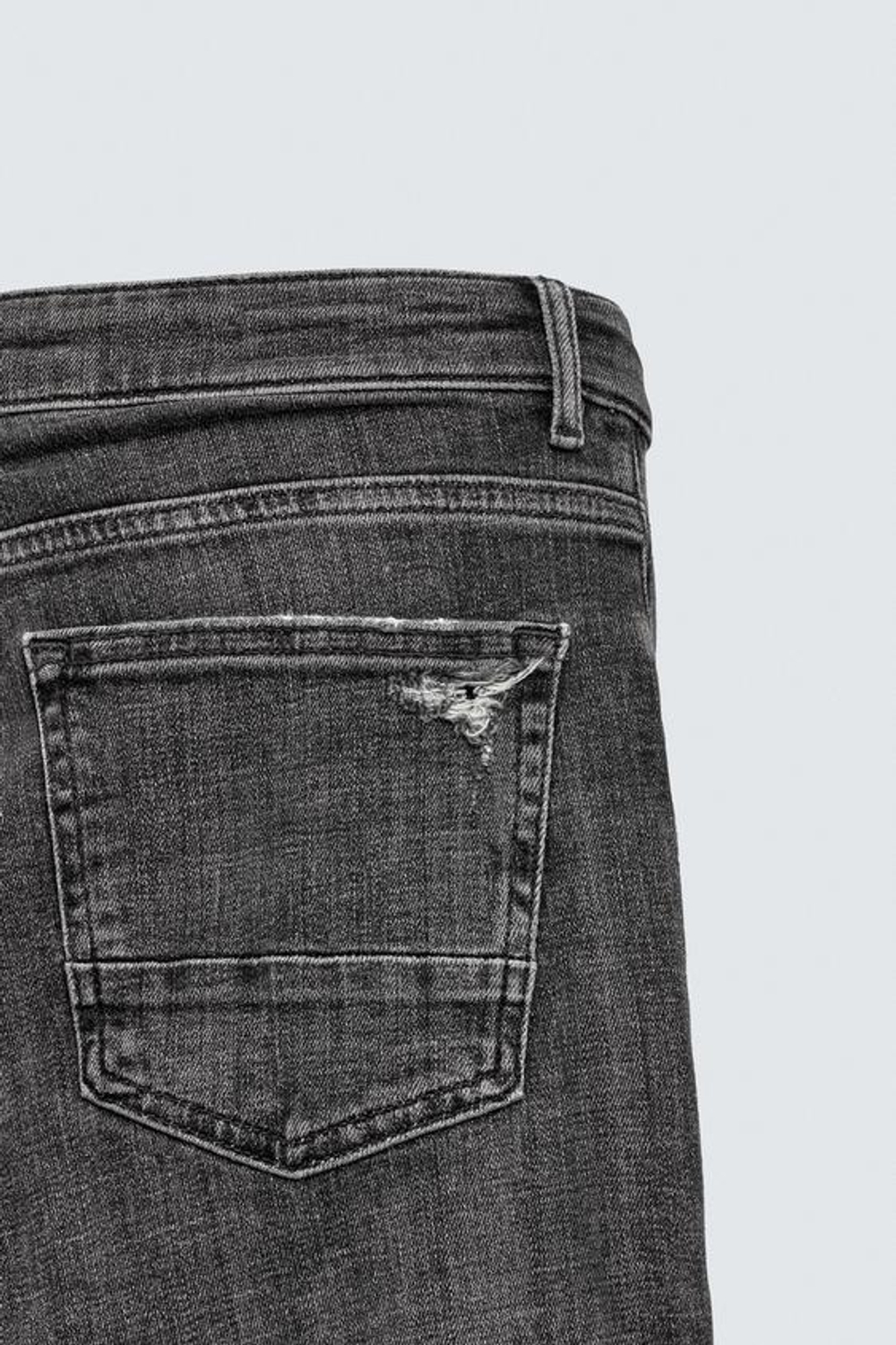 ZARA ДЖИНСЫ SKINNY FIT, СЕРЫЙ
