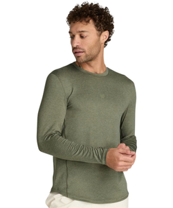 Мужская теннисная футболка Wilson Everyday Performance Longsleeve — vetiver
