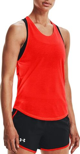 Женский топ теннисный Under Armour Women's UA Streaker Run Tank - красный