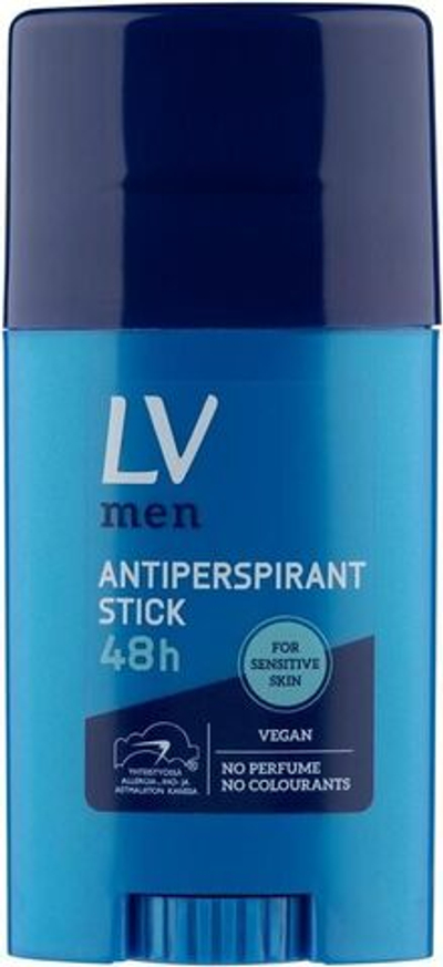 LV Men 40 мл Стик-антиперспирант 48 ч с аллантоином для чувствительной кожи (из Финляндии)