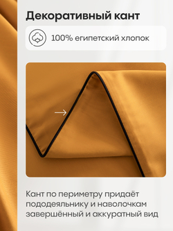 Комплект постельного белья Однотонный Сатин Элитный OCE013