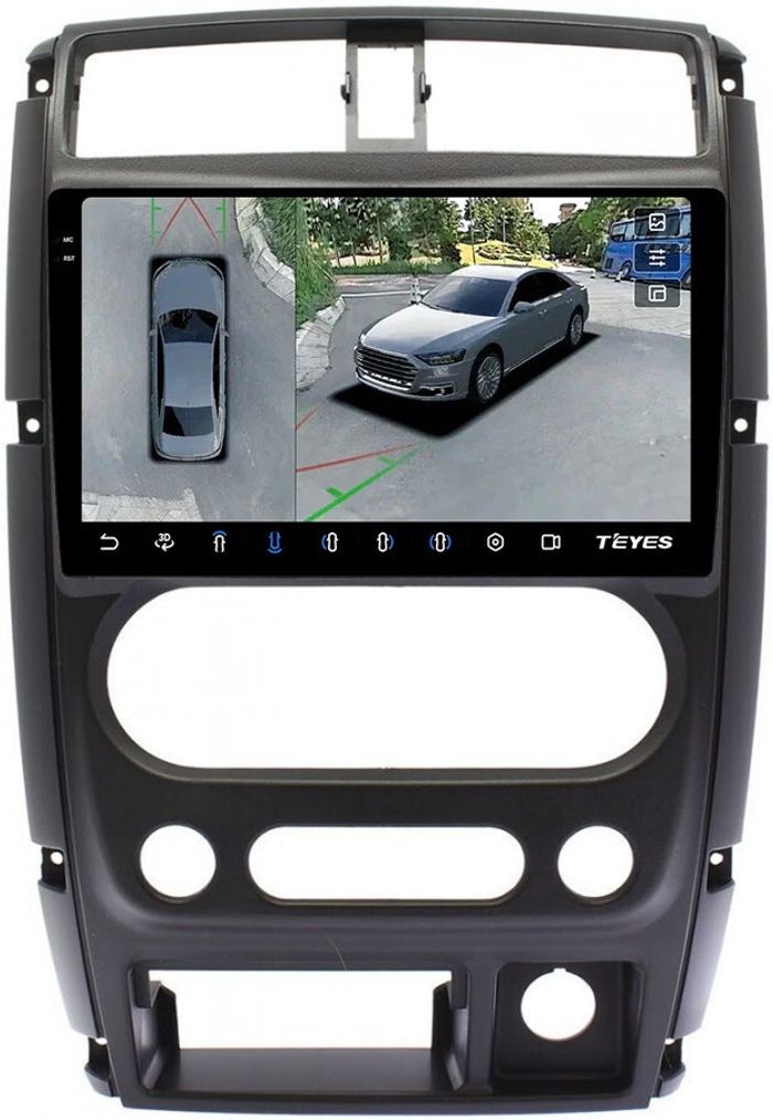 Магнитола для Suzuki Jimny 3 2005-2018 - Teyes CC3-2K-360 на Android 10, Быстрая, 2K QLED, CarPlay, 4G SIM-слот, 4 камеры в комплекте