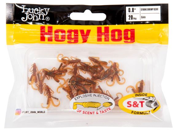 Твистеры съедобные LJ Pro Series HOGY HOG 0,8in (2,03 см), цв. PA16, 20 шт.