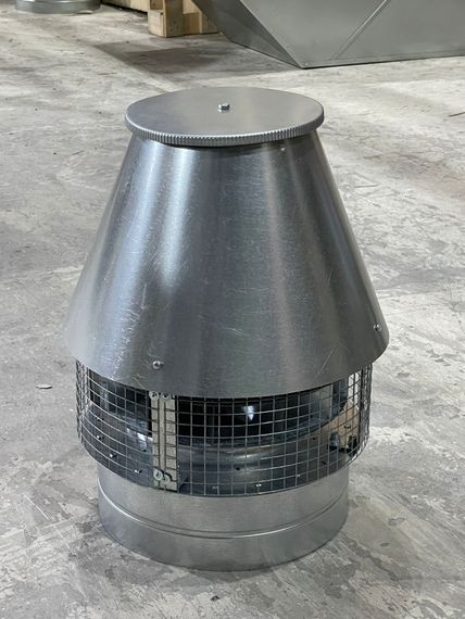 Крышный жаростойкий вентилятор ВКР 150 темно-серый (RAL 7024, d150мм, +120 °C)