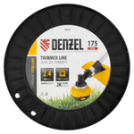 Леска для триммера двухкомпонентная квадрат, 2,4мм х 175м, на DIN катушке EXTRA CORD Denzel