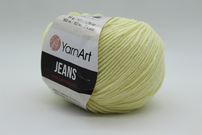 Пряжа "Jeans" 86 Светлый лимон