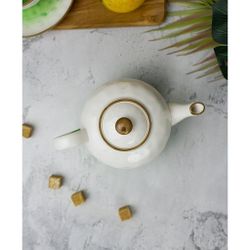 Чайник 600 мл h9 см зеленый фарфор "The Sun Eco" P.L. Proff Cuisine [1]