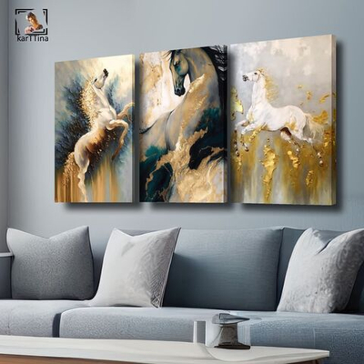 "Кони скачут", 150 см х 70 см