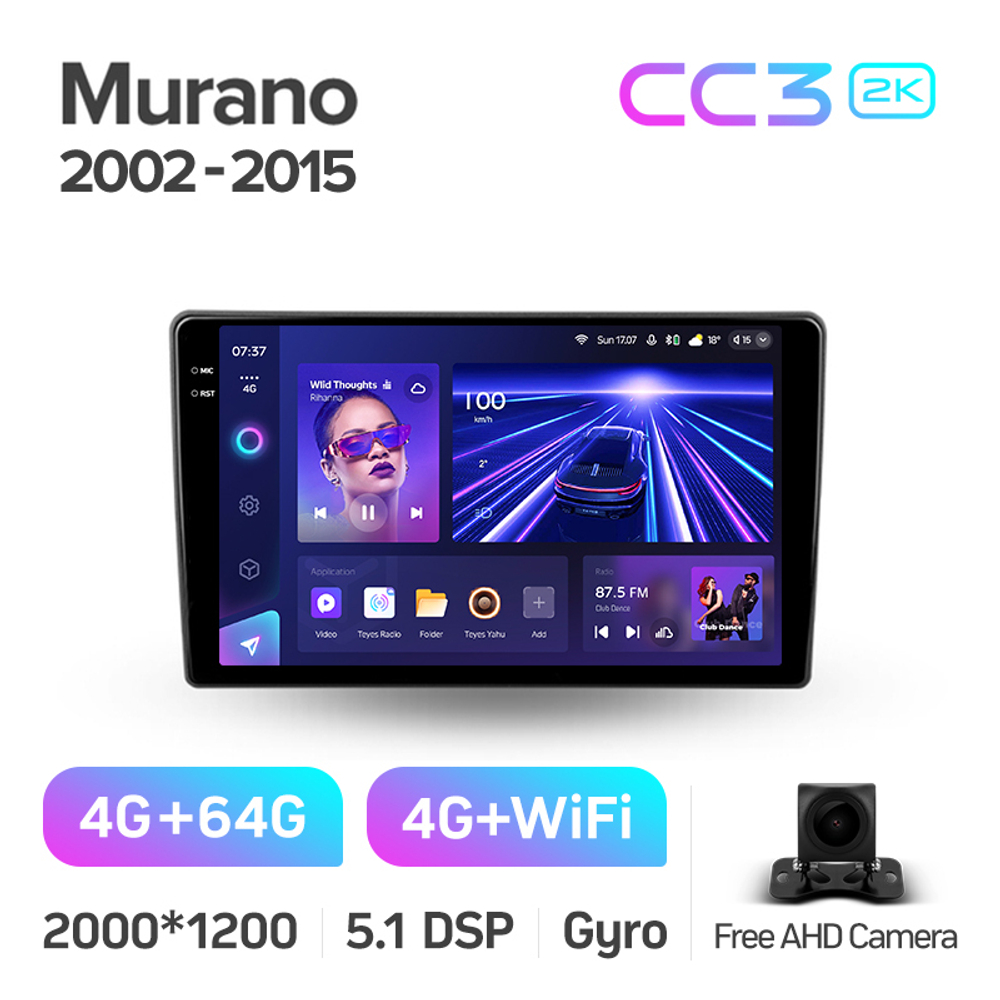 Teyes CC3 2K 9"для Nissan Murano Z50 2002-2015