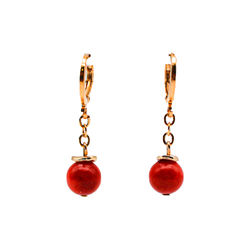 Серьги из коралла