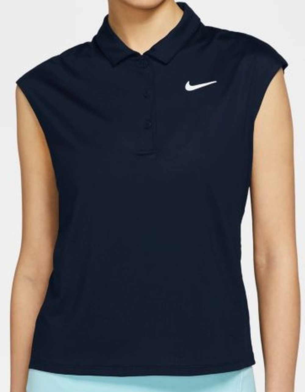 Женское поло Nike Court Dri-Fit Victory Polo W - obsidian/white