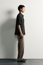 РУБАШКА RELAXED FIT С РЕЛЬЕФНЫМ ЭФФЕКТОМ — ZARA