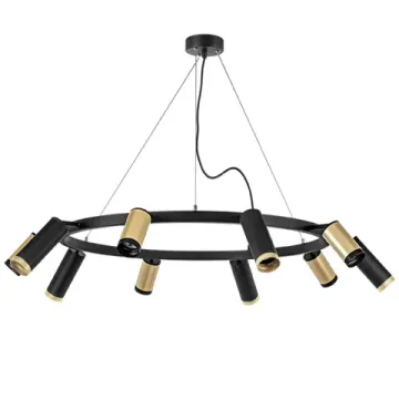 Люстра подвесная 10*GU10 LR02040587570 черный/золотой Rullo Lightstar
