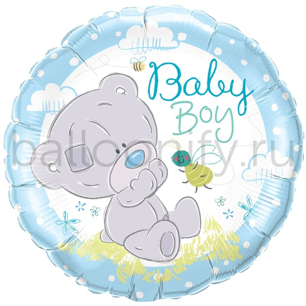 Фольгированная фигура, круг, Me To You Tiny Малыш голубой,18"/46СМ