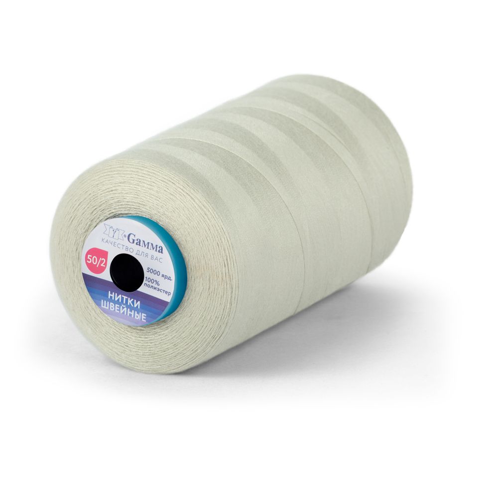 Нитки универсальные Gamma 50/2, 4570 м (5000 ярд) / 1 кат., 352 грязно-кремовый