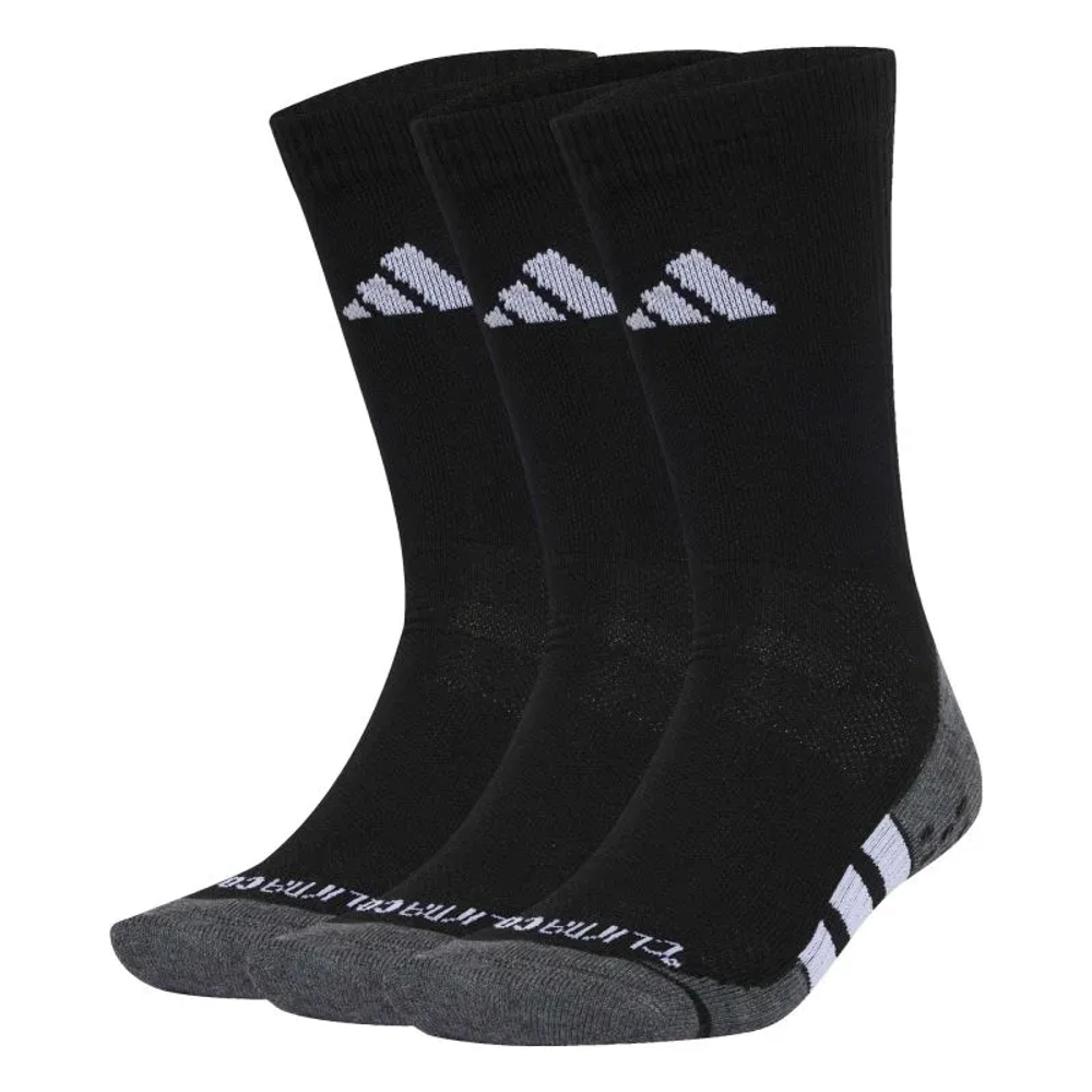 Теннисные носки Adidas Performance Grip Climacool Cushioned Crew 3P - black/dark grey heather/white