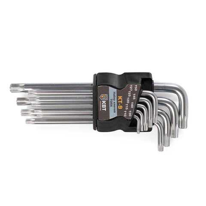 Набор ключей TORX КТ-9 (Т10-Т50) серия KBT-PROFESSIONAL КВТ
