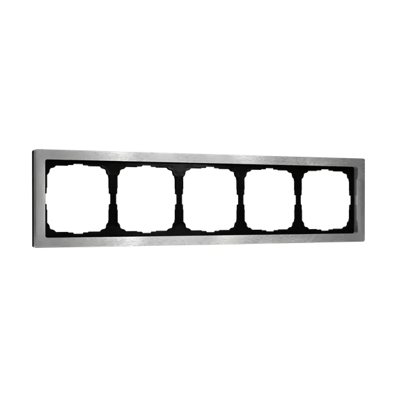 Рамка металлическая на 5 постов Systeme Electric ArtGallery Pure Алюминий GAL312105