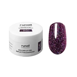 Гель светоотражающий BUILDER UV GEL REFLECTIVE DIAMOND RuNail, 15г №9820
