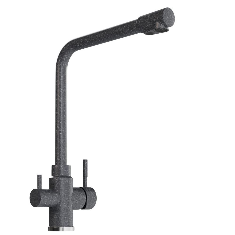 Смеситель для кухни 35к MIXLINE МЛ-ГС13 (ML-GS13) (309) темно-серый с вых. для питьевого фильтра