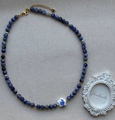 Boyunbağı / Колье / Necklace Cosmic Blue