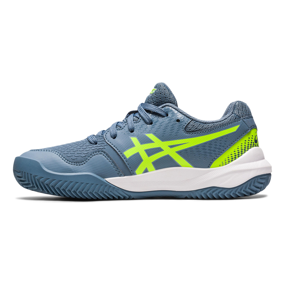 Детские теннисные кроссовки ASICS Gel-Resolution 9 GS Clay Court Shoe Kids - Dark Blue, Neon Green