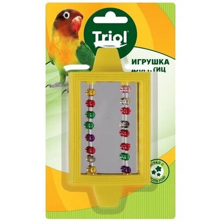 Игрушка для птиц,Зеркало Бусы,60*125мм
