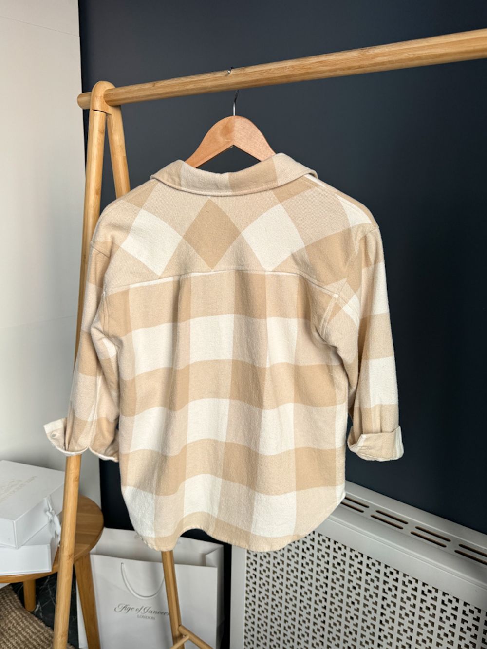 Хлопковая рубашка-куртка Zara, 152
