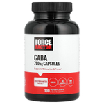 Force Factor, ГАМК, 750 мг, 100 растительных капсул
