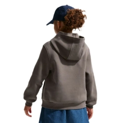 Кофта для девочки теннисная Nike Kids Club Fleece Full-Zip - cave stone/white