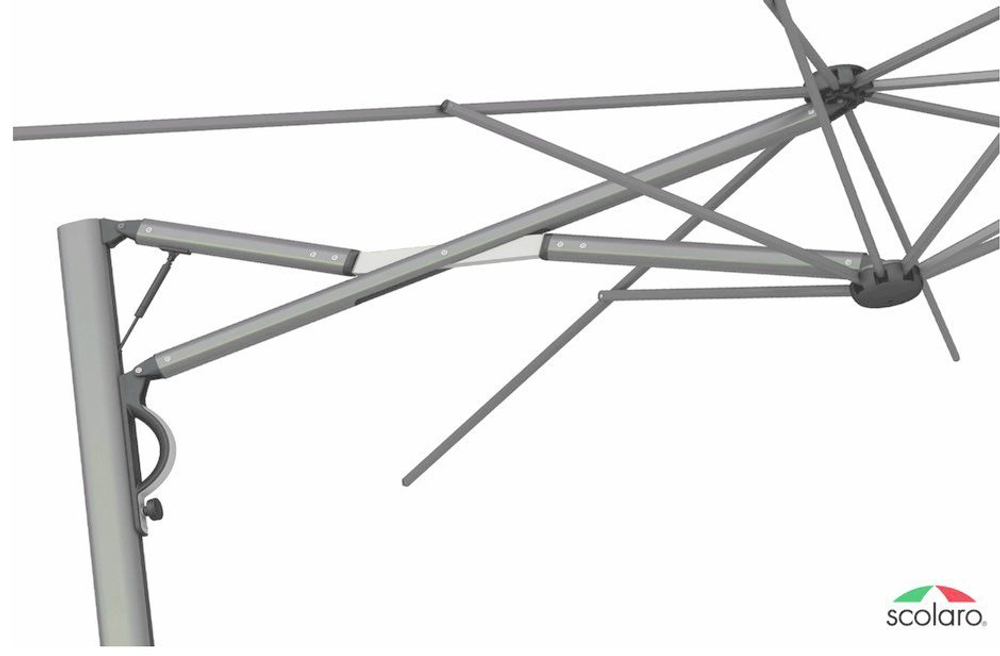 Зонт профессиональный Astro Titanium, титан, слоновая кость, 2900х2900