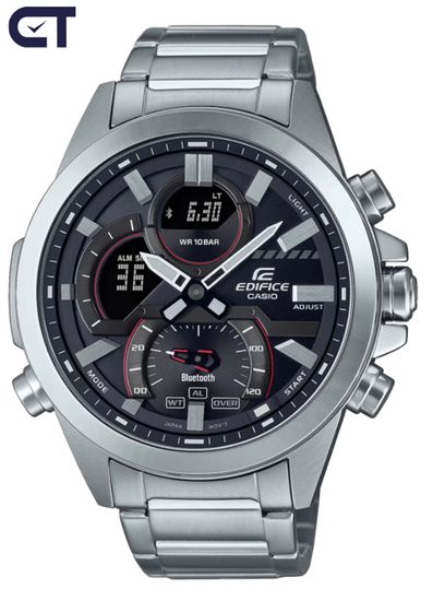CASIO ECB-30D-1ADF мужские часы — стальной EDIFICE с Bluetooth и таймером расписания