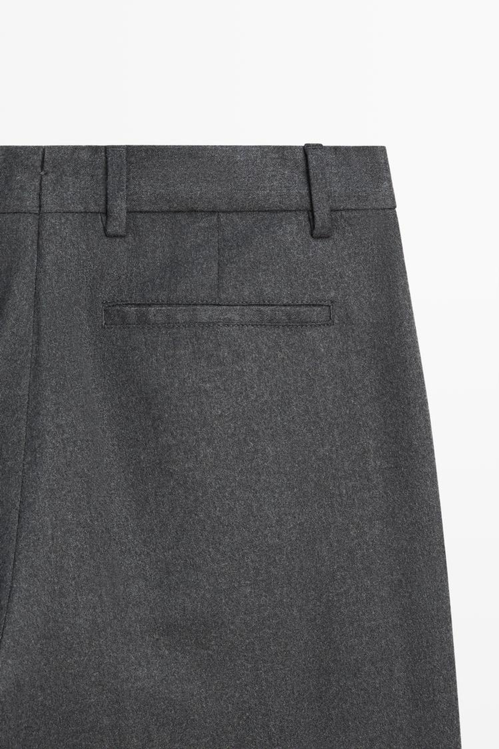 Massimo Dutti Костюмные брюки из 100% шерсти, светло-серый
