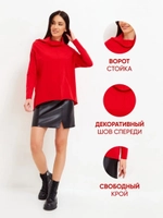 Лонгслив оверсайз с воротником