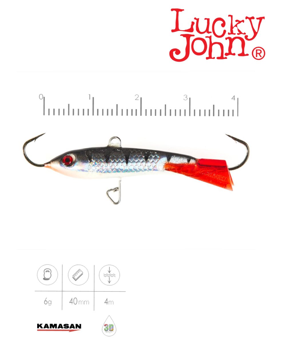 Балансир LUCKY JOHN Classic №4, цвет 12HRT, арт. 81400-12HRT